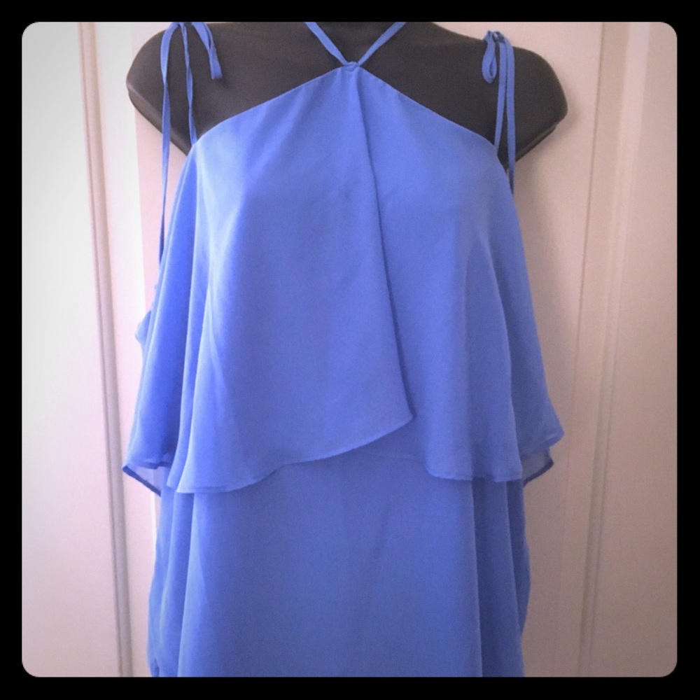 Ocean blue NY & co 7th AVENUE Design Studio Blouse